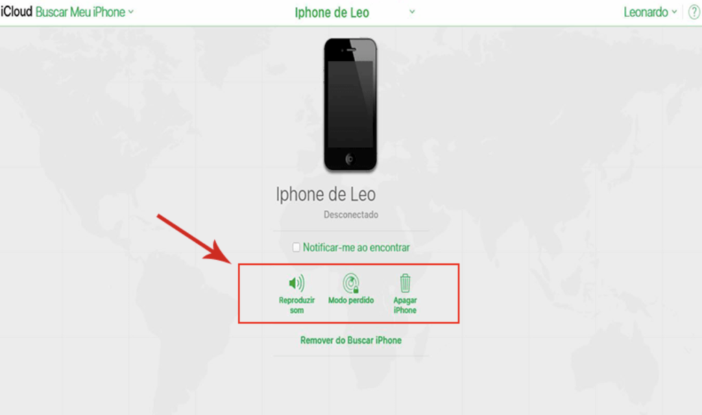 Buscar meu iphone