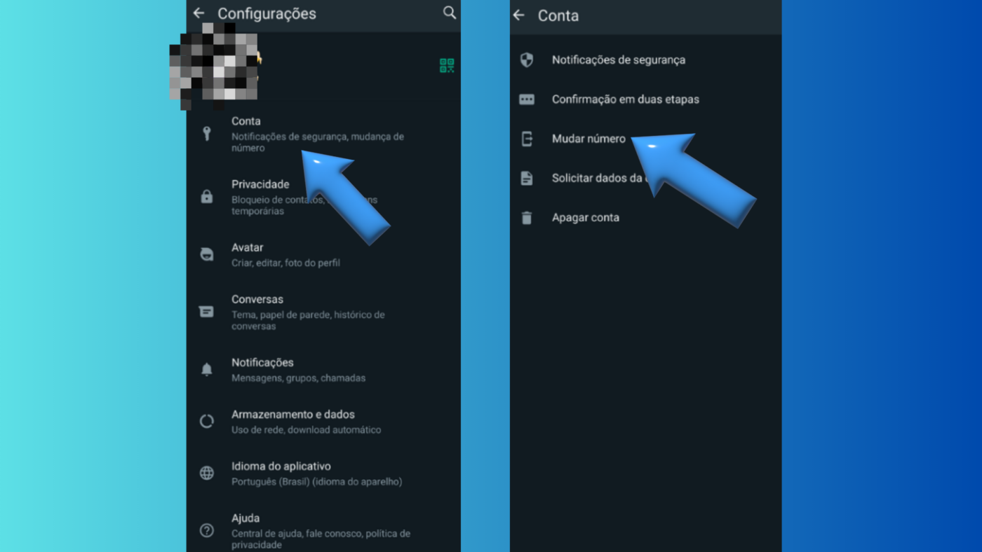 Como mudar de número WhatsApp 2