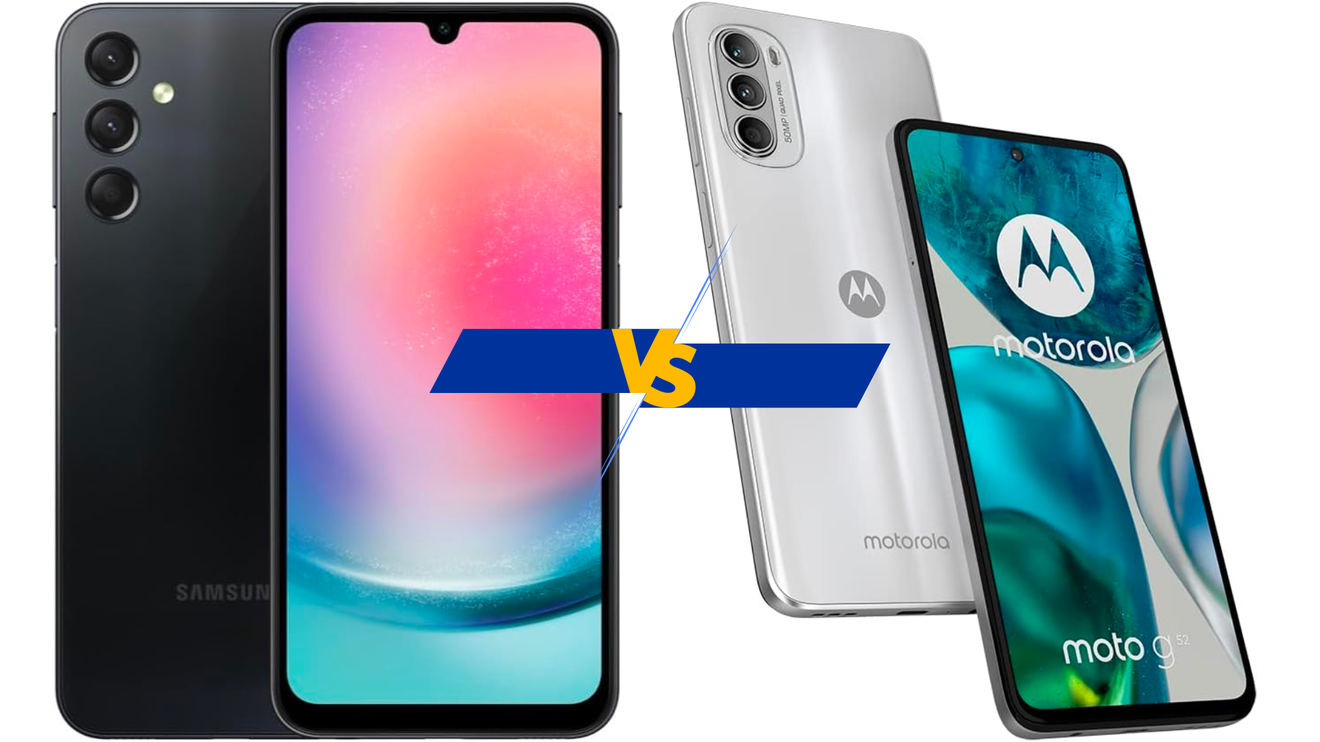 Samsung Galaxy A24 x Motorola Moto G52