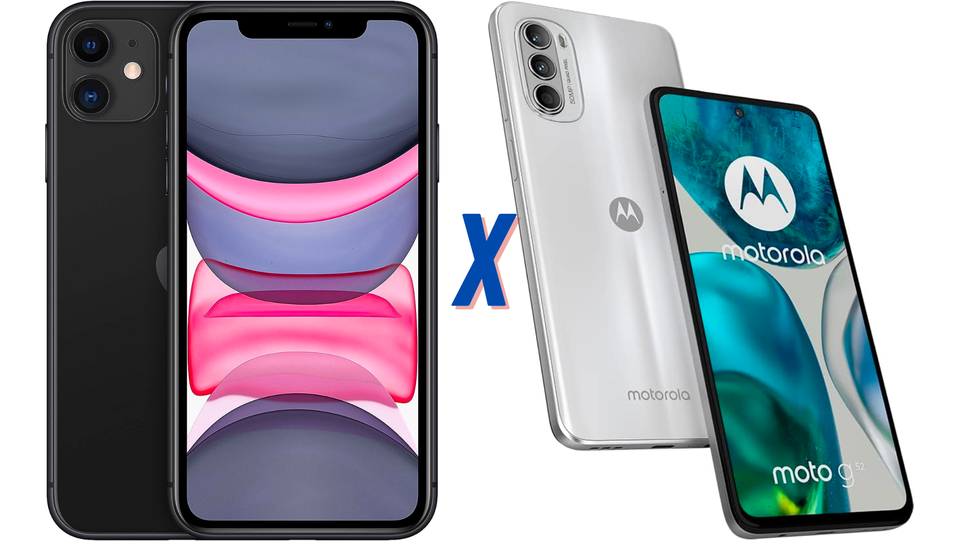 iPhone 11 x Motorola Moto G52